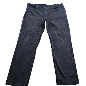Levis 541 Jeans Mens 42x30 Tag 42x32 Black Athletic Taper Denim Distressed Fade